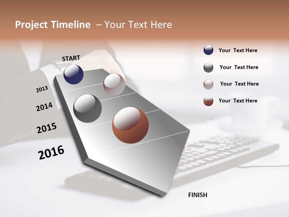 Cup Sending Hands PowerPoint Template