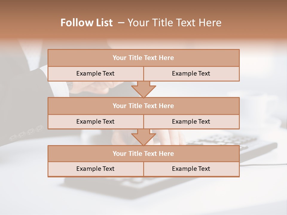 Cup Sending Hands PowerPoint Template