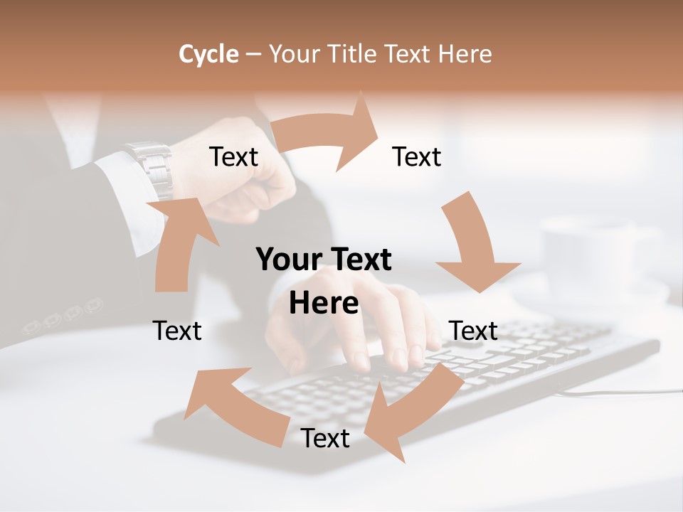 Cup Sending Hands PowerPoint Template