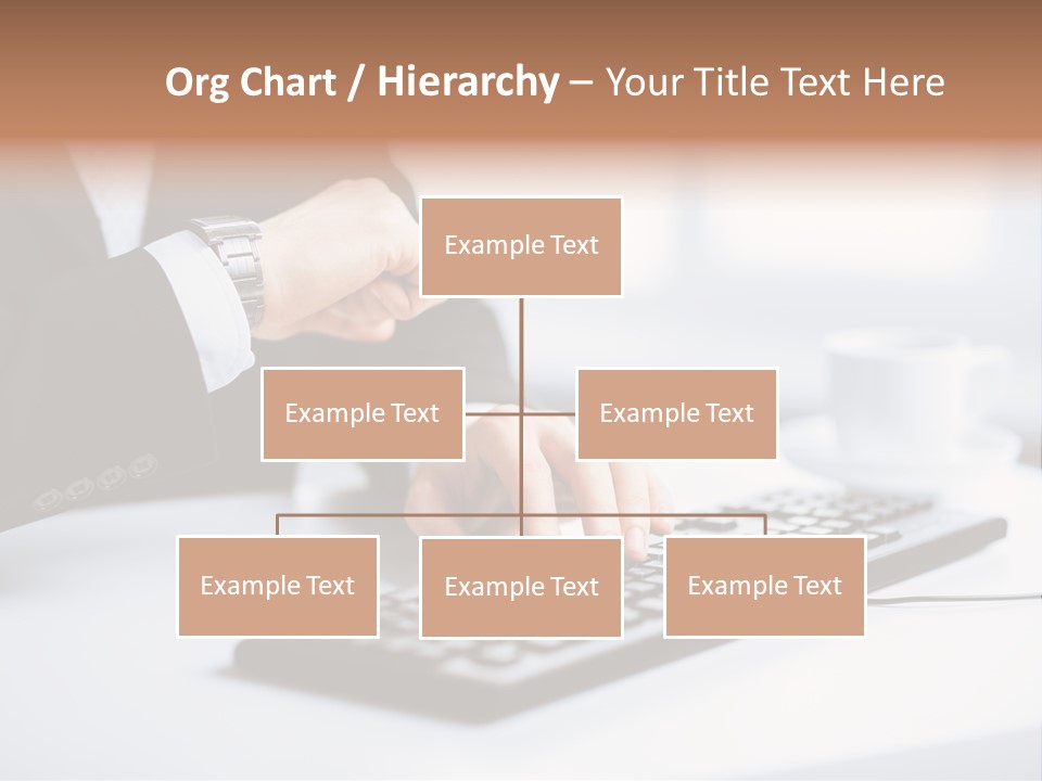 Cup Sending Hands PowerPoint Template