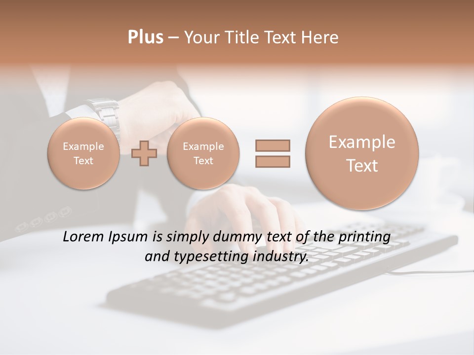 Cup Sending Hands PowerPoint Template