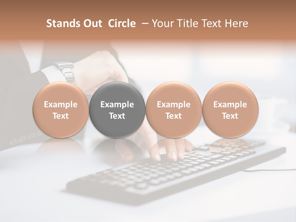 Cup Sending Hands PowerPoint Template