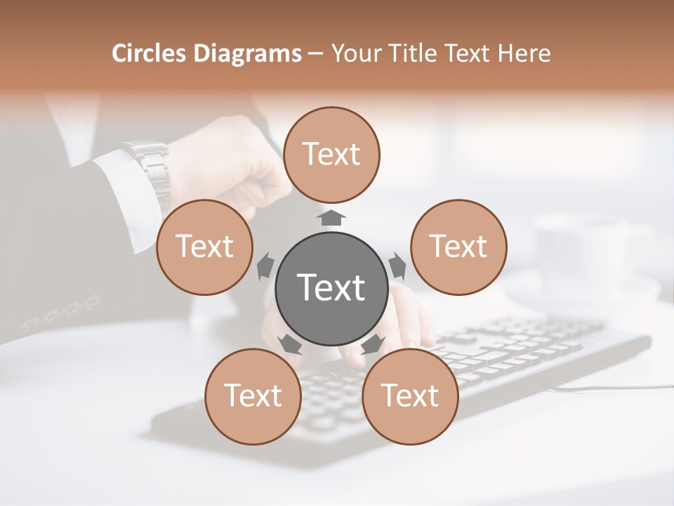 Cup Sending Hands PowerPoint Template