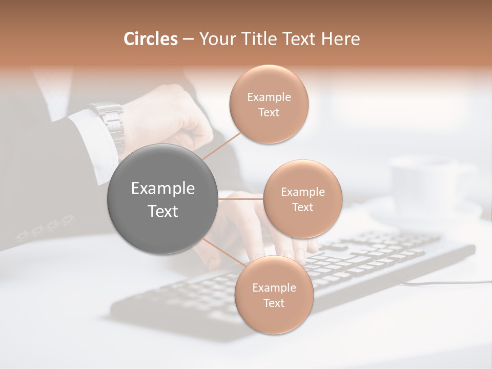 Cup Sending Hands PowerPoint Template