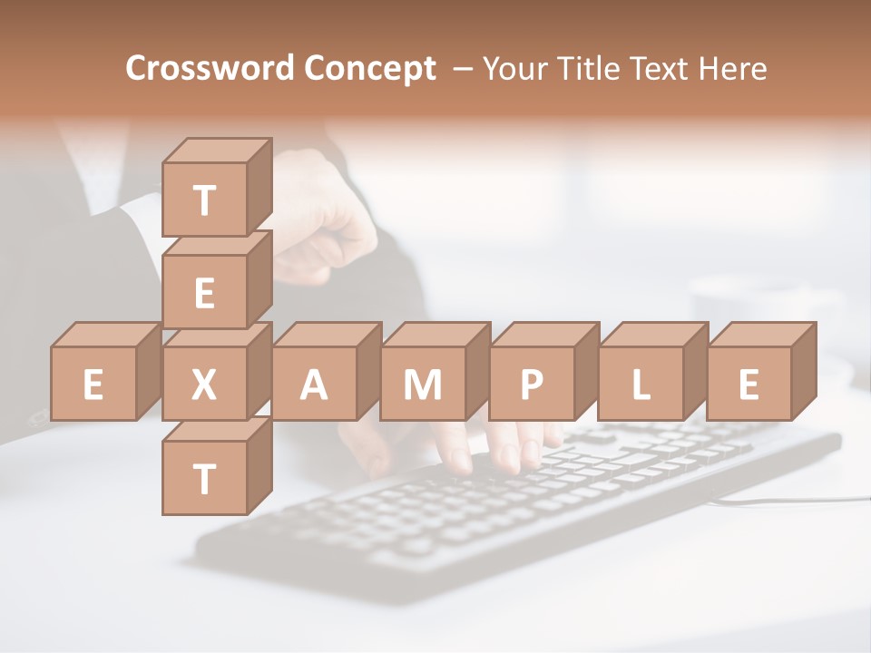 Cup Sending Hands PowerPoint Template