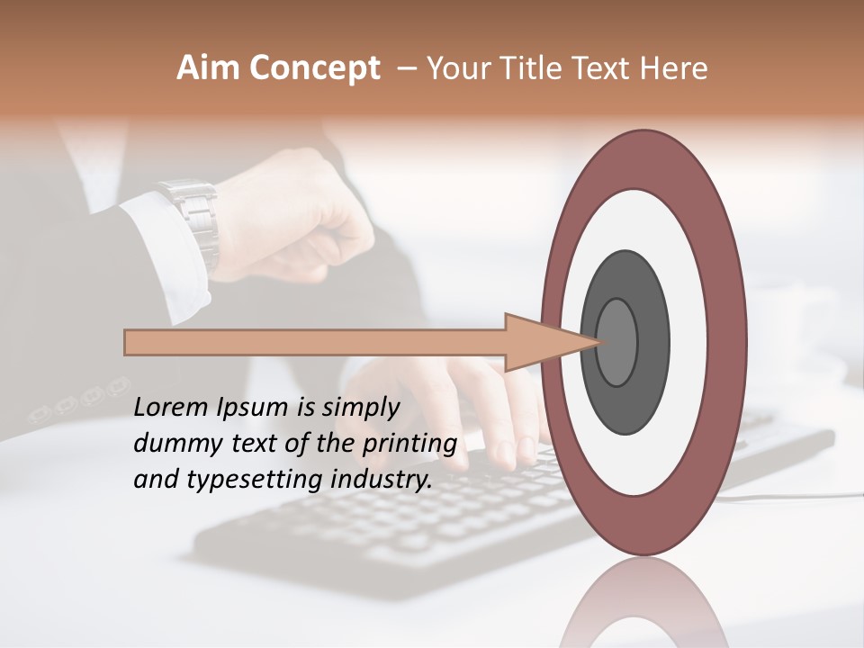 Cup Sending Hands PowerPoint Template