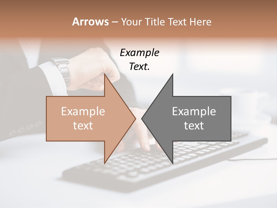 Cup Sending Hands PowerPoint Template