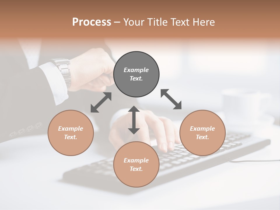 Cup Sending Hands PowerPoint Template