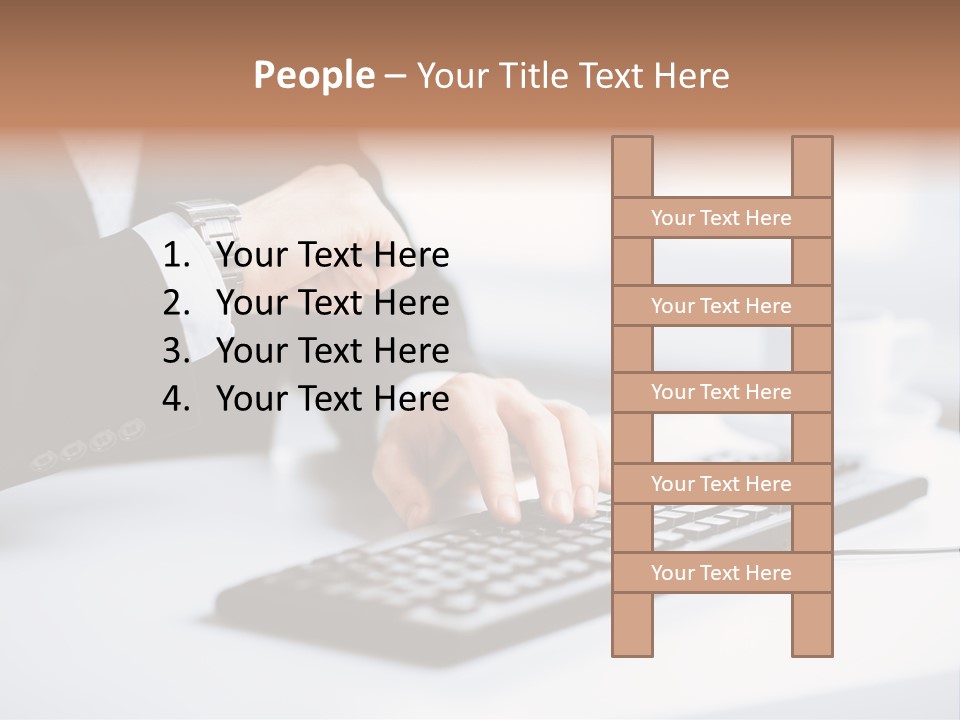 Cup Sending Hands PowerPoint Template