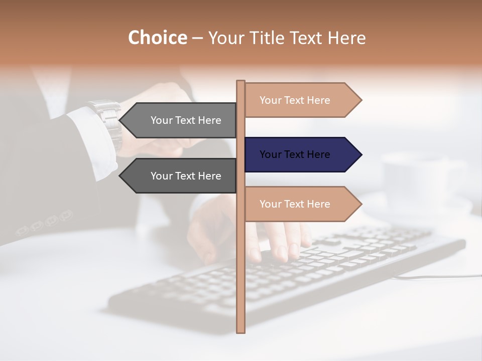 Cup Sending Hands PowerPoint Template