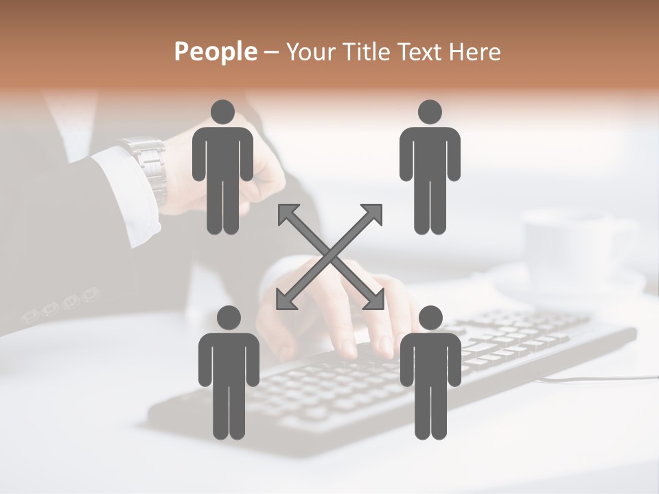 Cup Sending Hands PowerPoint Template