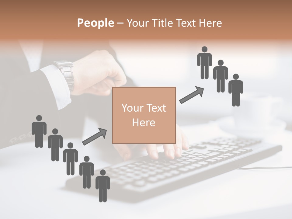 Cup Sending Hands PowerPoint Template