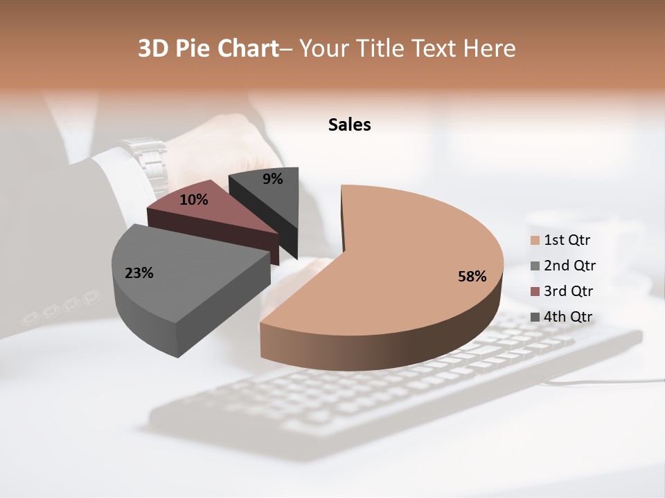 Cup Sending Hands PowerPoint Template