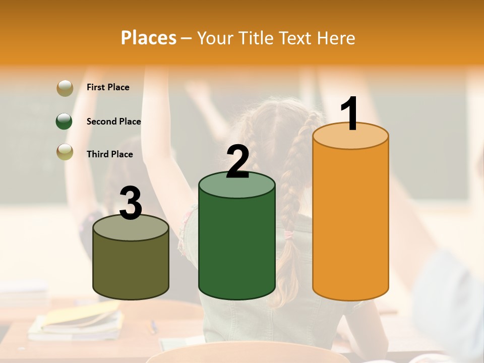 Education School Girl Teenager PowerPoint Template