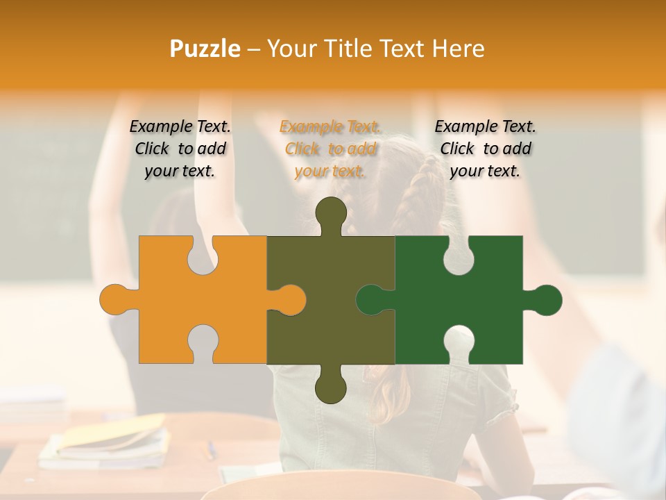 Education School Girl Teenager PowerPoint Template