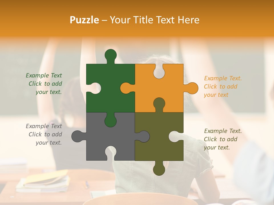 Education School Girl Teenager PowerPoint Template