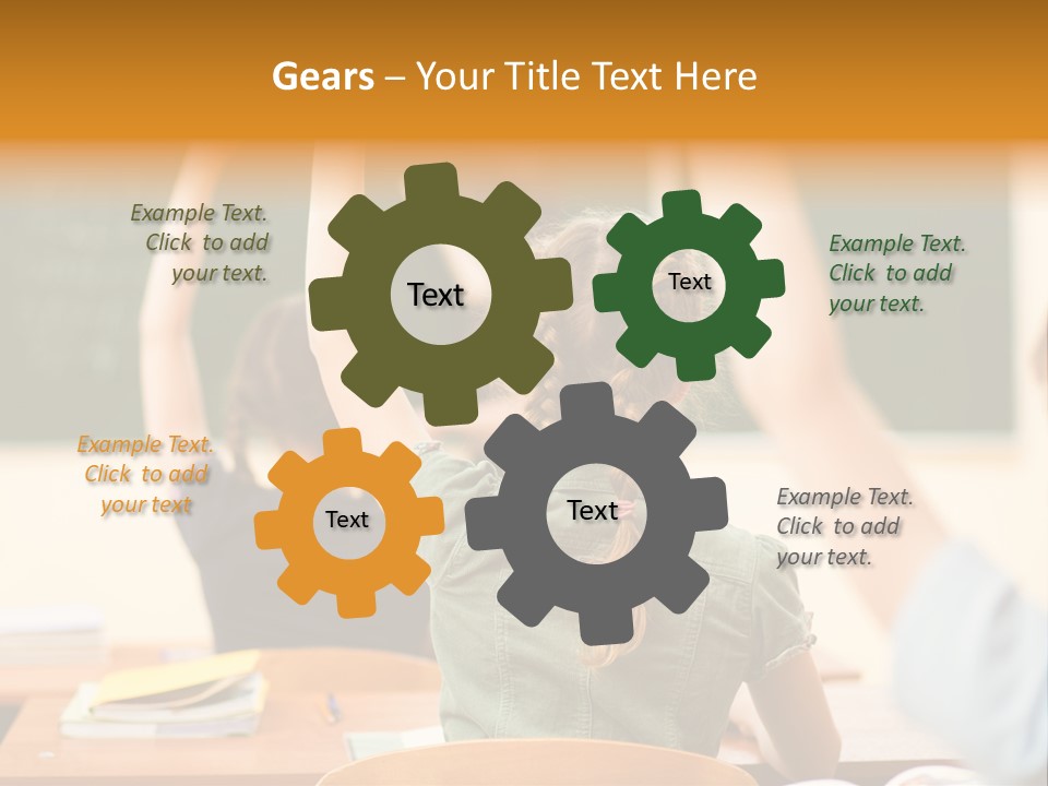 Education School Girl Teenager PowerPoint Template