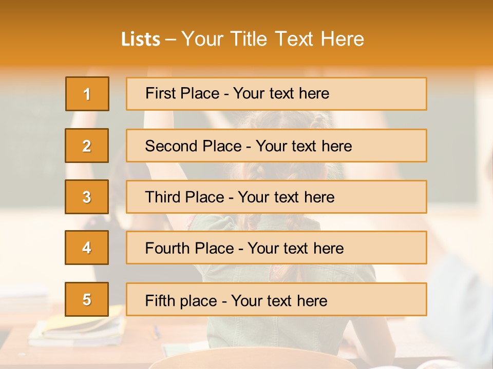 Education School Girl Teenager PowerPoint Template