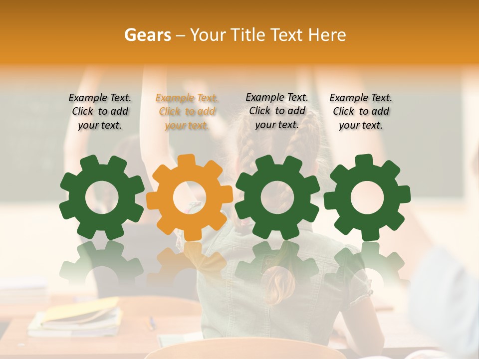 Education School Girl Teenager PowerPoint Template