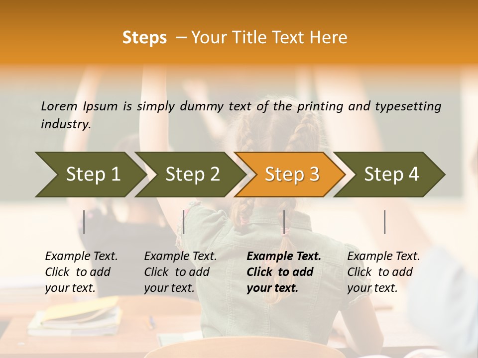 Education School Girl Teenager PowerPoint Template