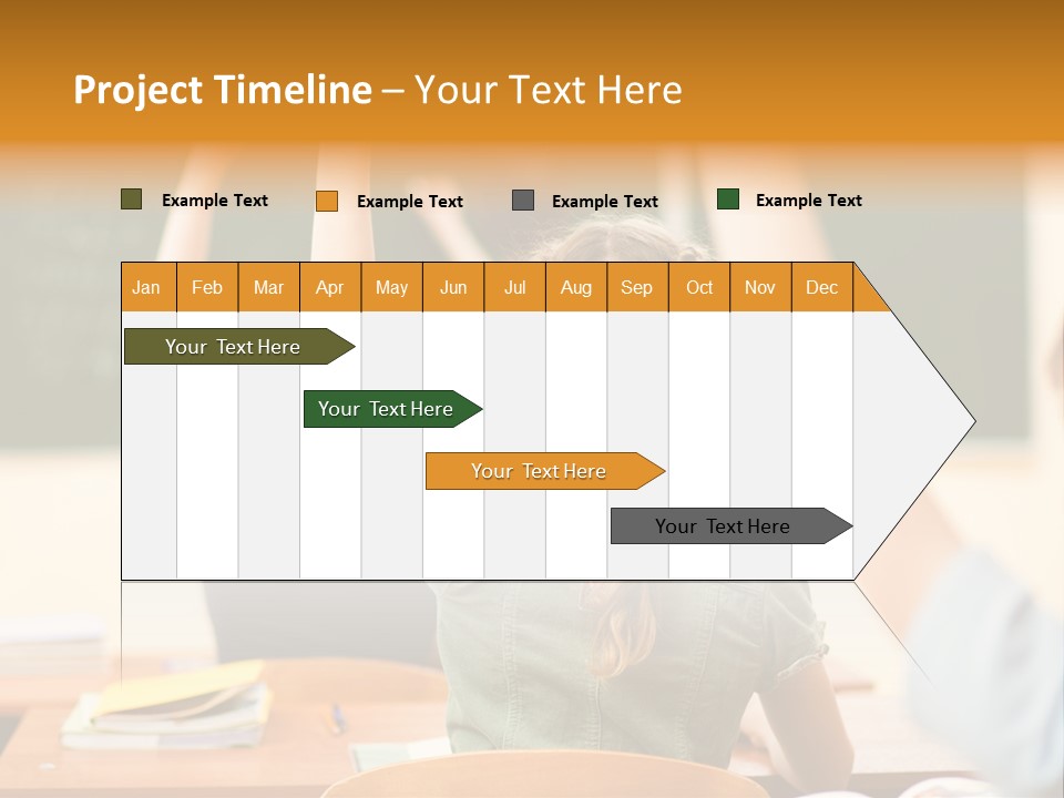 Education School Girl Teenager PowerPoint Template