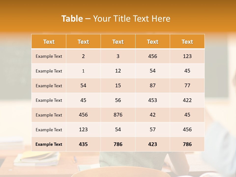 Education School Girl Teenager PowerPoint Template