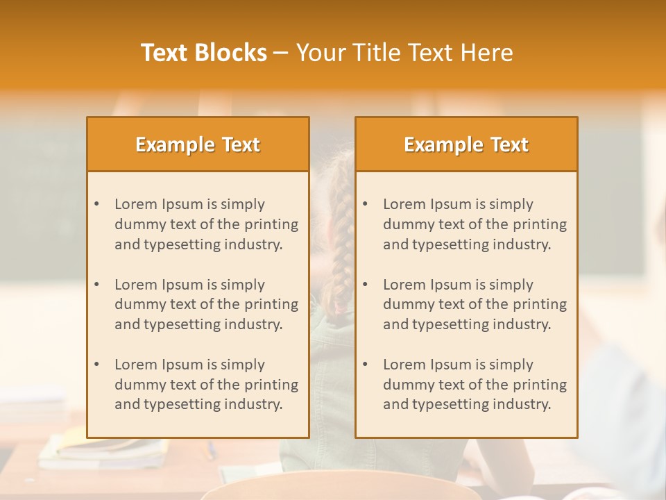 Education School Girl Teenager PowerPoint Template