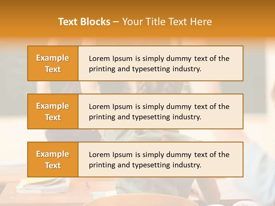 Education School Girl Teenager PowerPoint Template