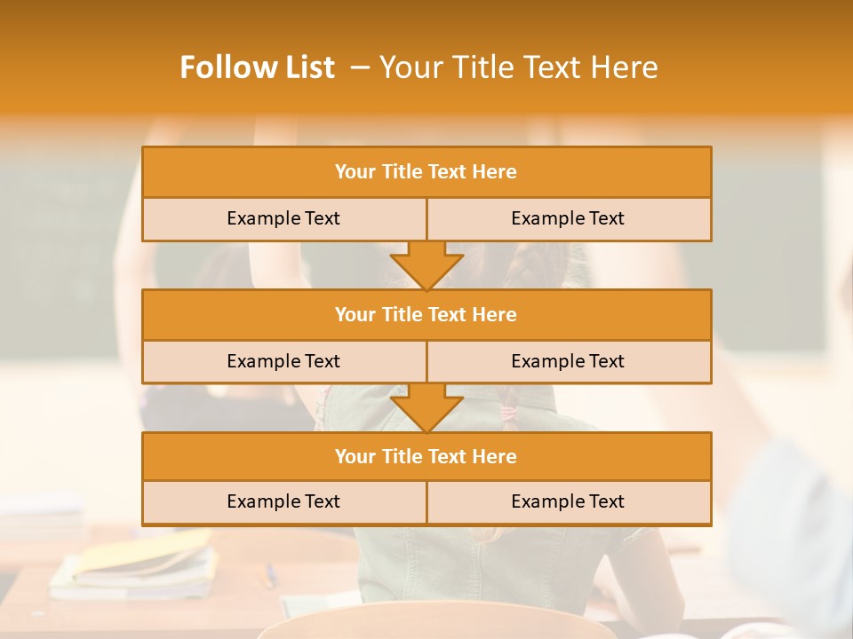 Education School Girl Teenager PowerPoint Template