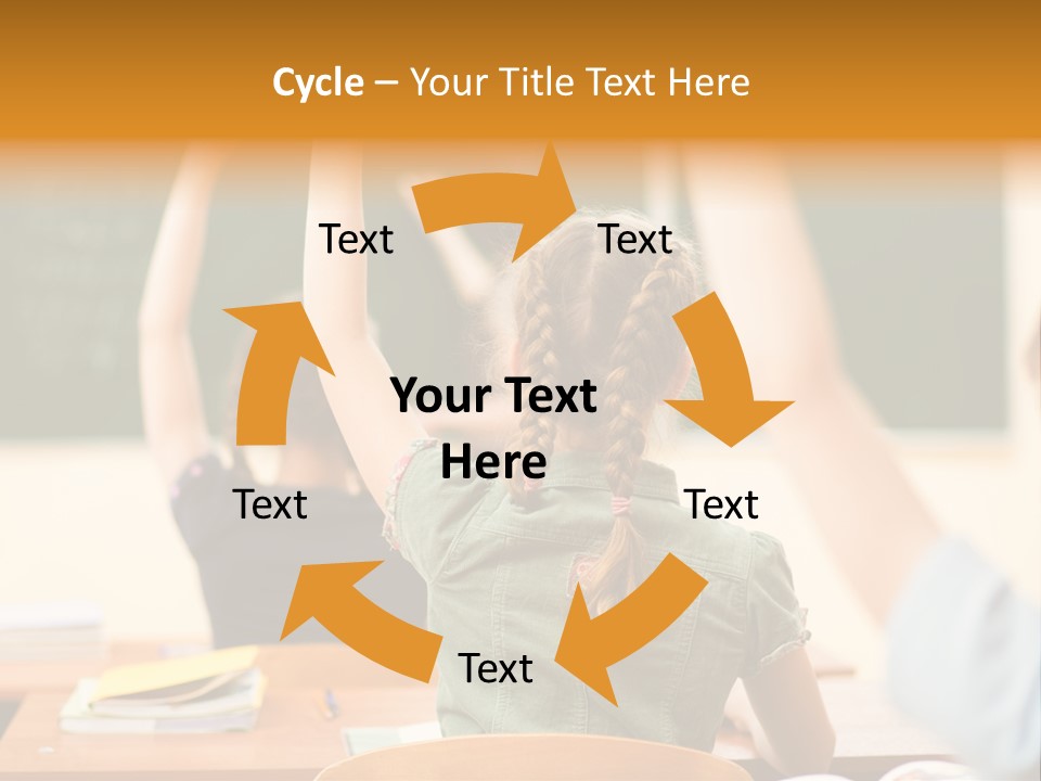 Education School Girl Teenager PowerPoint Template