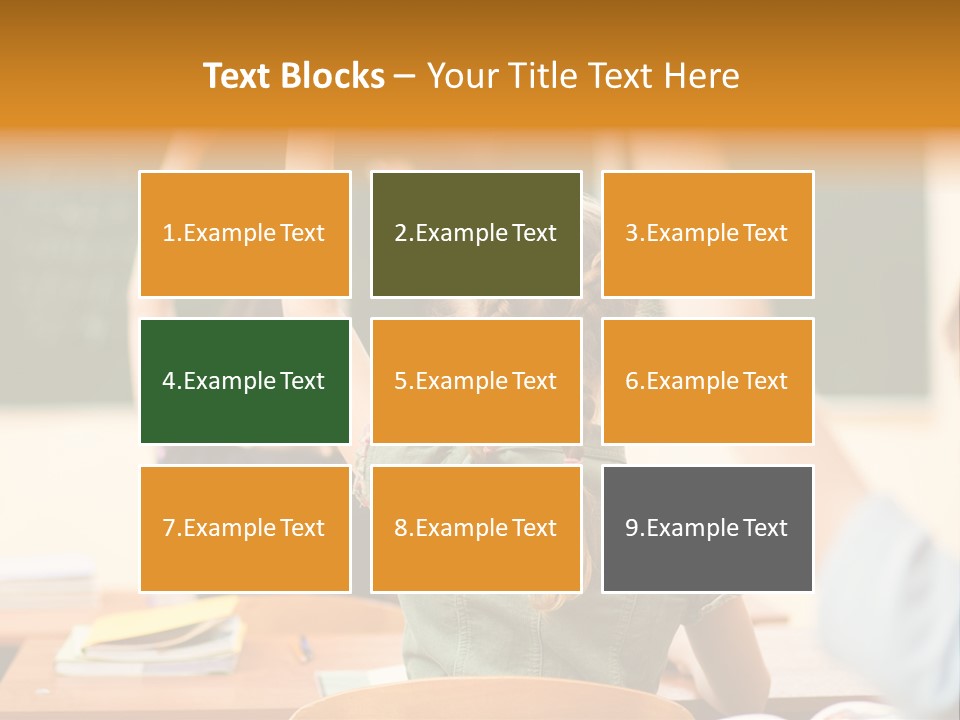 Education School Girl Teenager PowerPoint Template