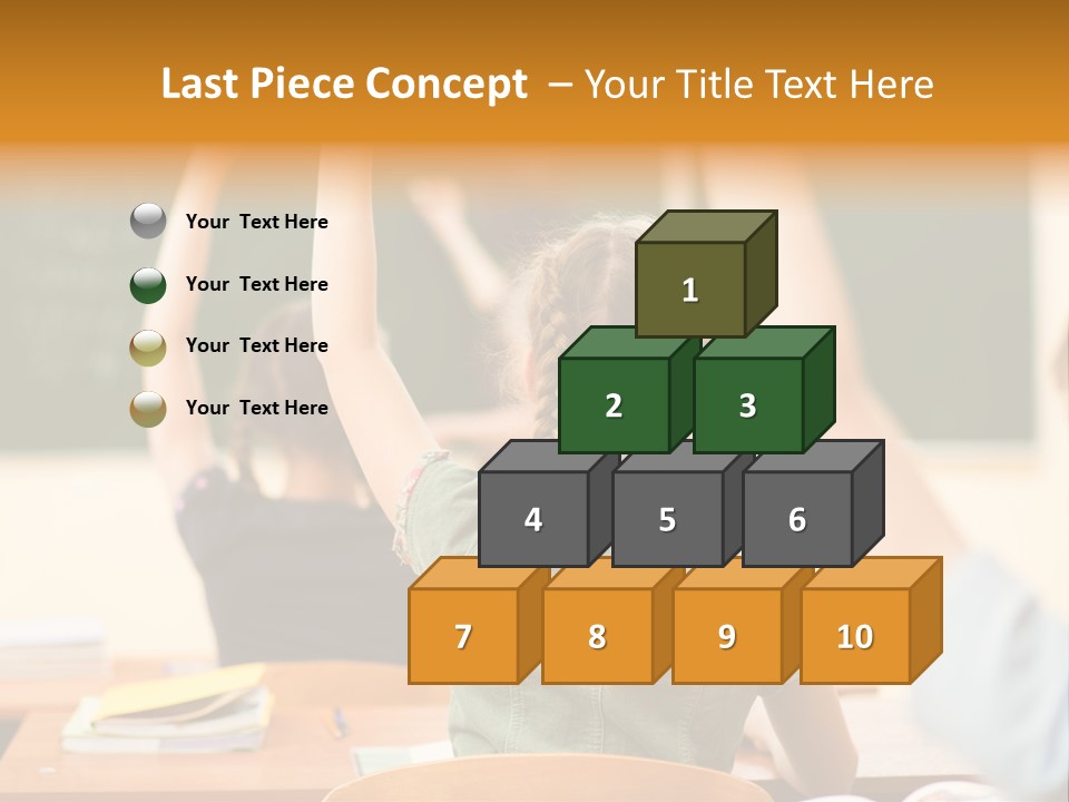 Education School Girl Teenager PowerPoint Template