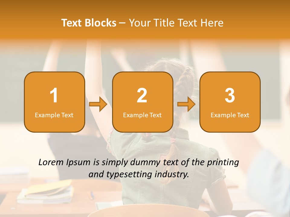 Education School Girl Teenager PowerPoint Template