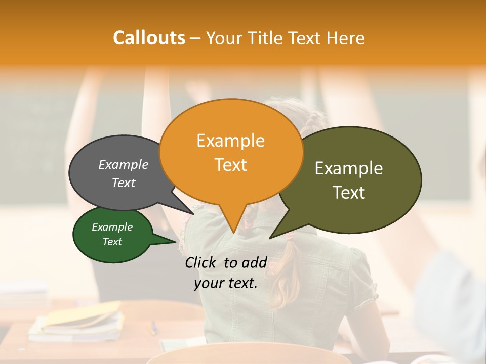 Education School Girl Teenager PowerPoint Template