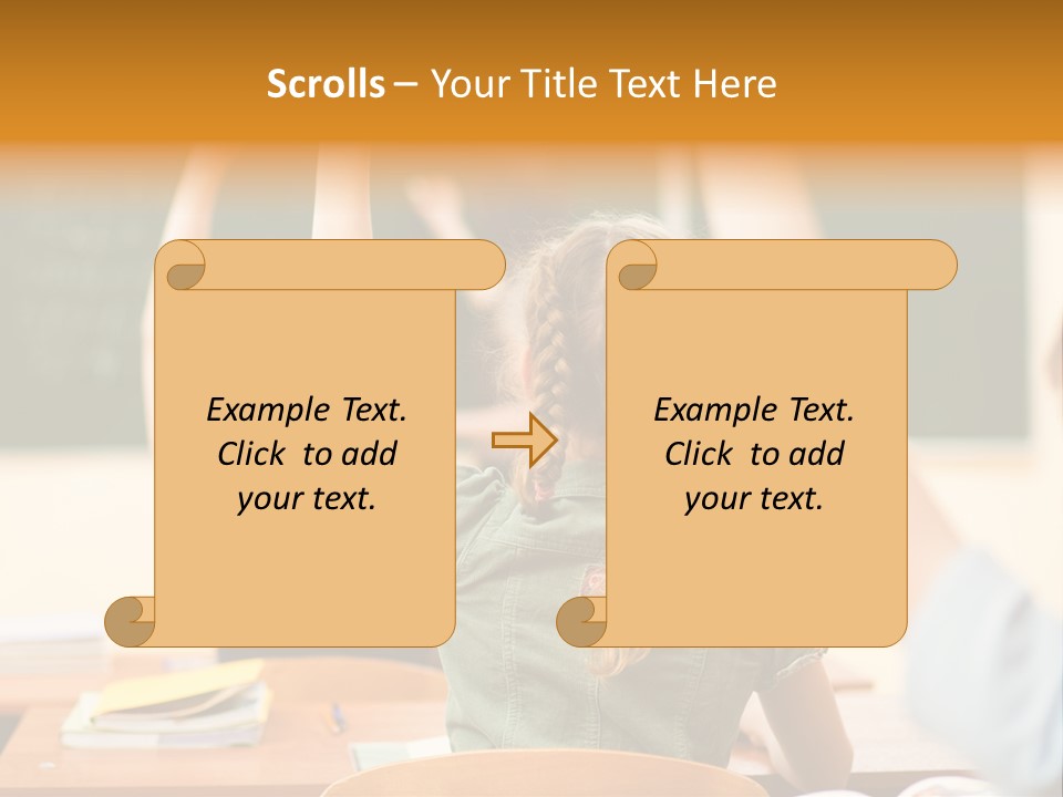 Education School Girl Teenager PowerPoint Template