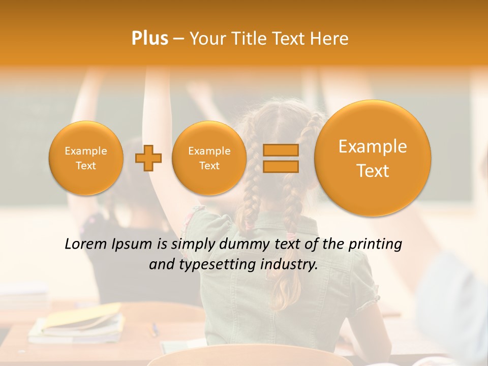 Education School Girl Teenager PowerPoint Template