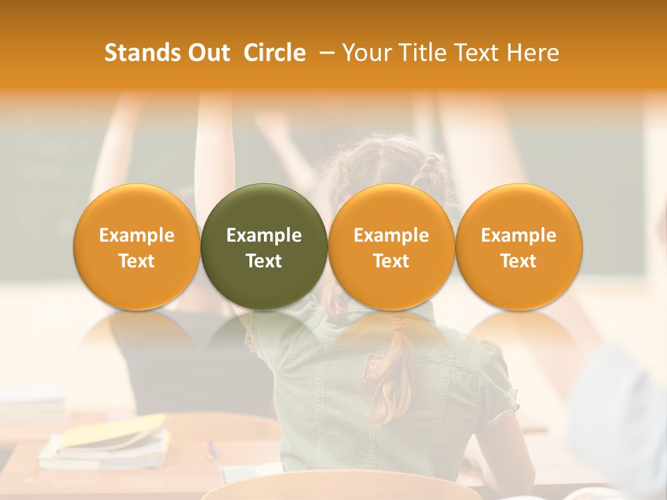 Education School Girl Teenager PowerPoint Template