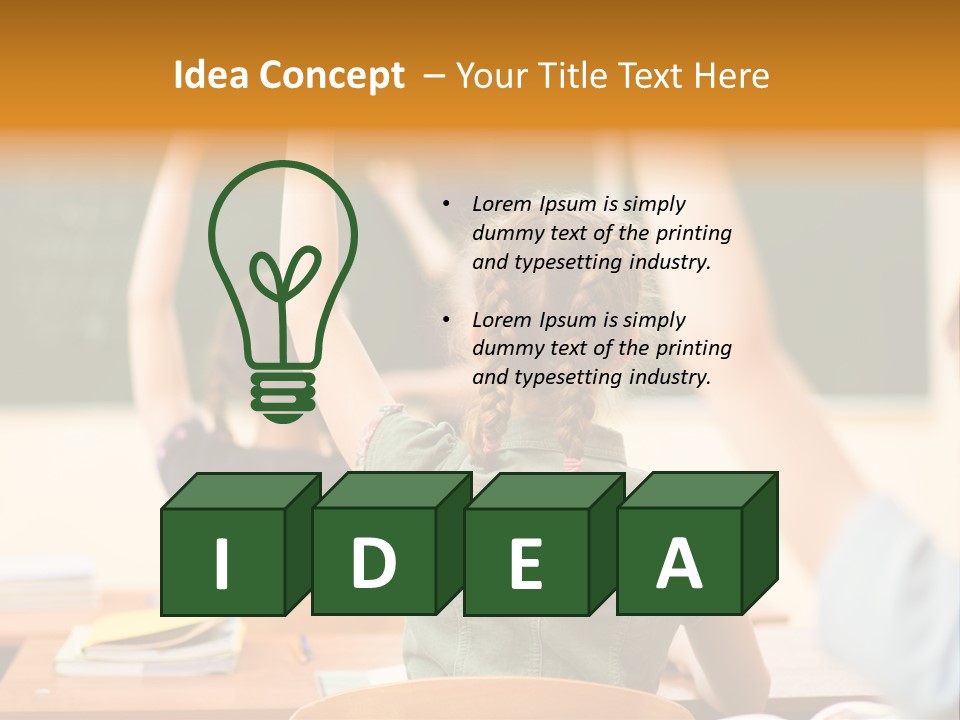 Education School Girl Teenager PowerPoint Template