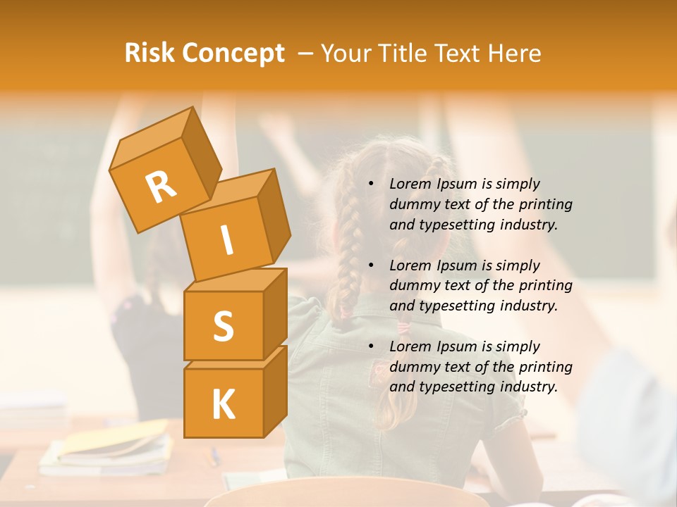 Education School Girl Teenager PowerPoint Template