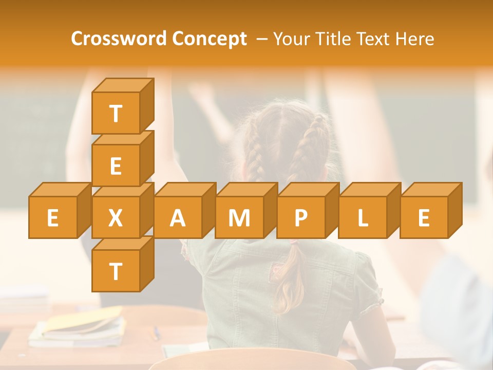 Education School Girl Teenager PowerPoint Template