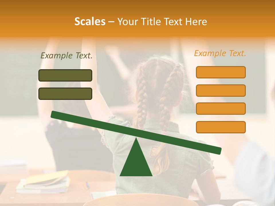 Education School Girl Teenager PowerPoint Template