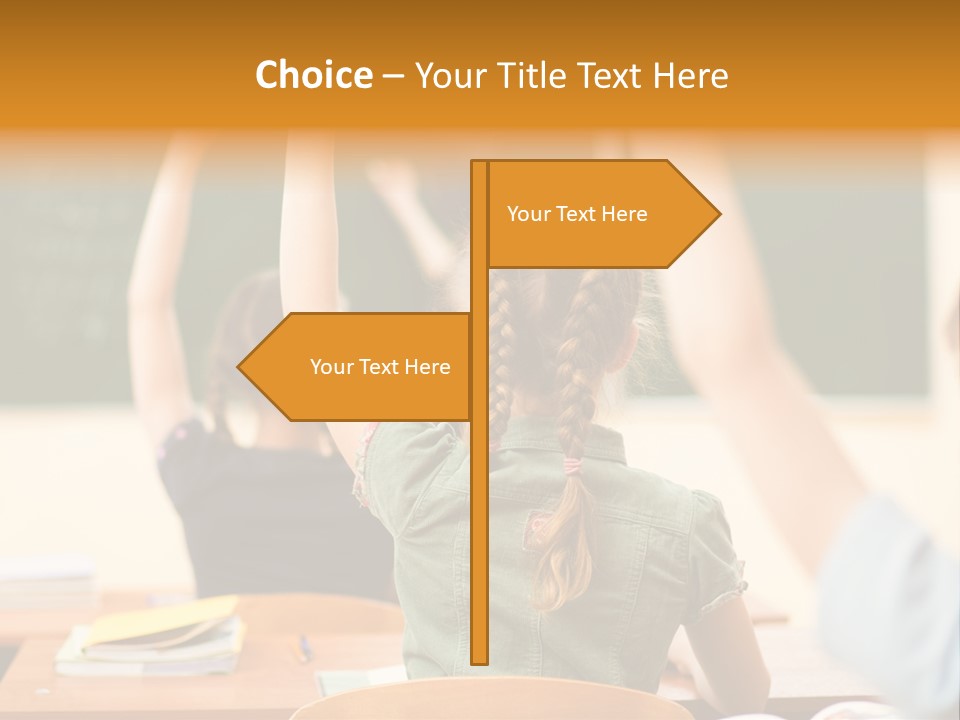 Education School Girl Teenager PowerPoint Template