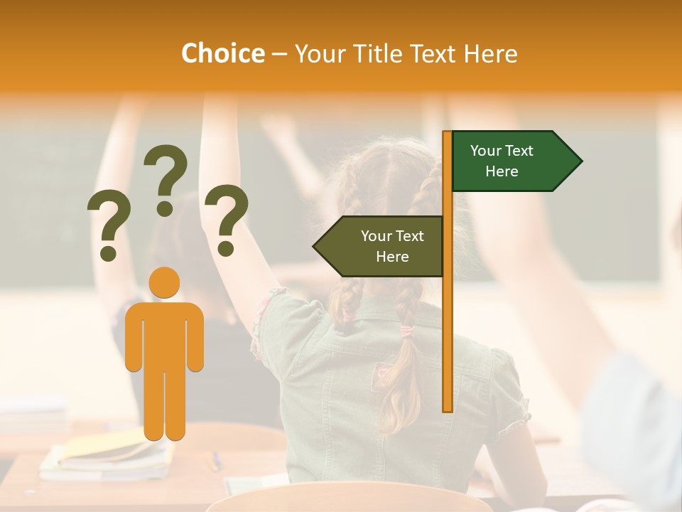 Education School Girl Teenager PowerPoint Template