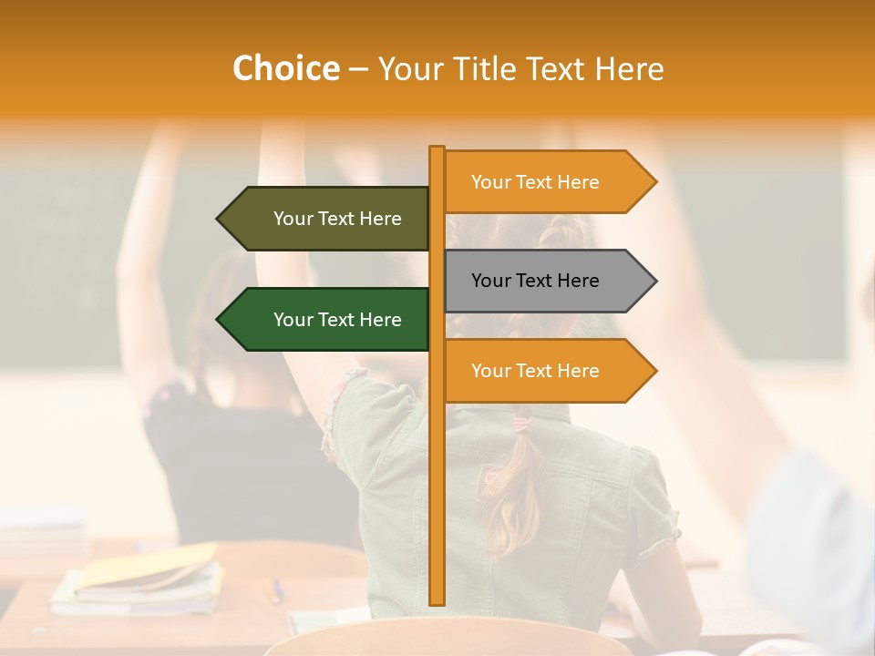 Education School Girl Teenager PowerPoint Template