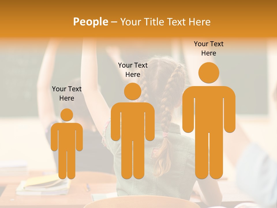 Education School Girl Teenager PowerPoint Template