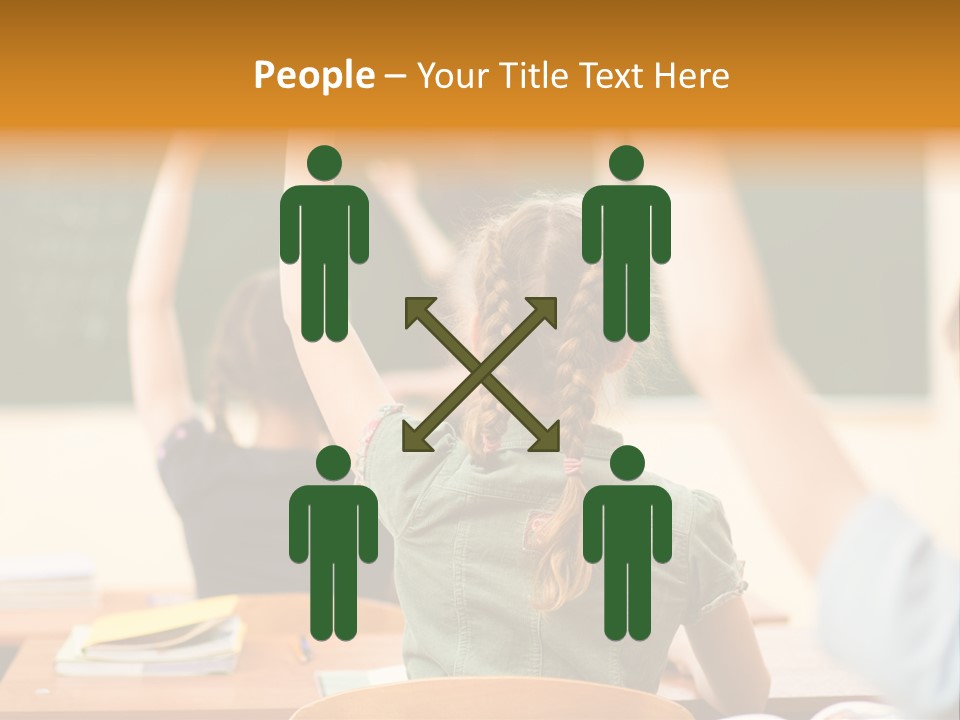 Education School Girl Teenager PowerPoint Template