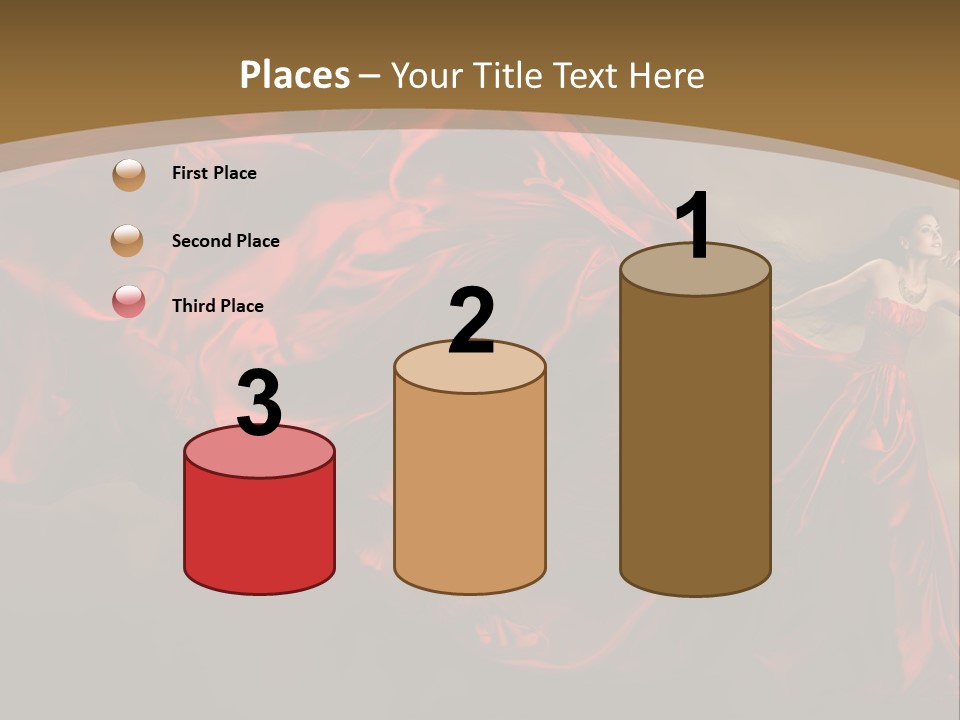 Silk People Flying PowerPoint Template