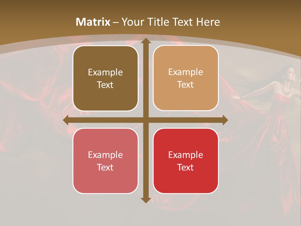 Silk People Flying PowerPoint Template