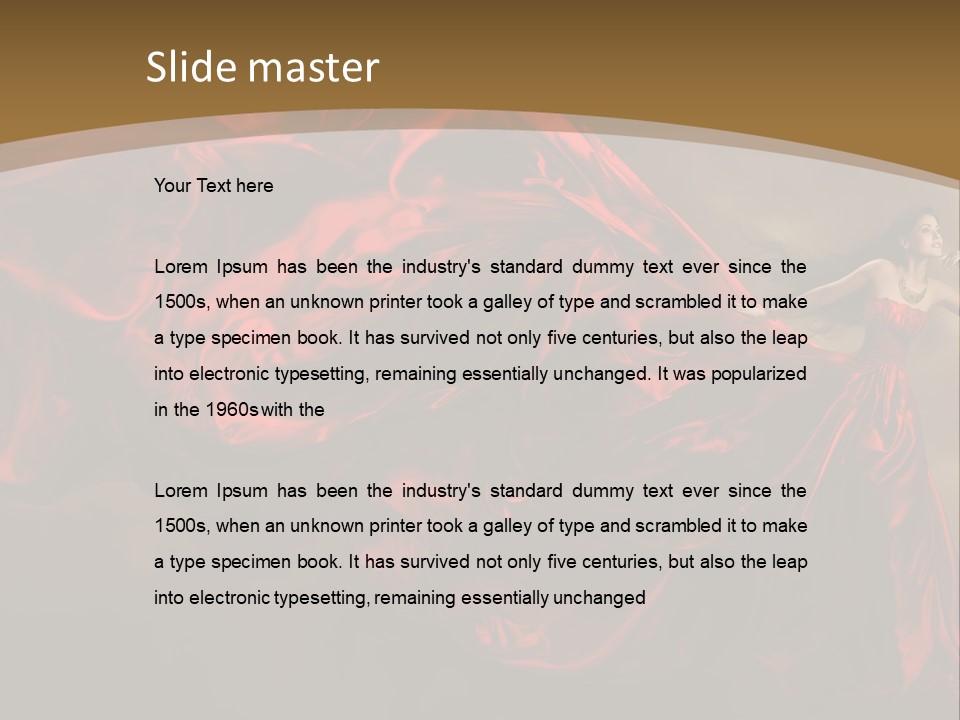 Silk People Flying PowerPoint Template