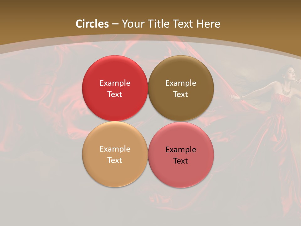 Silk People Flying PowerPoint Template